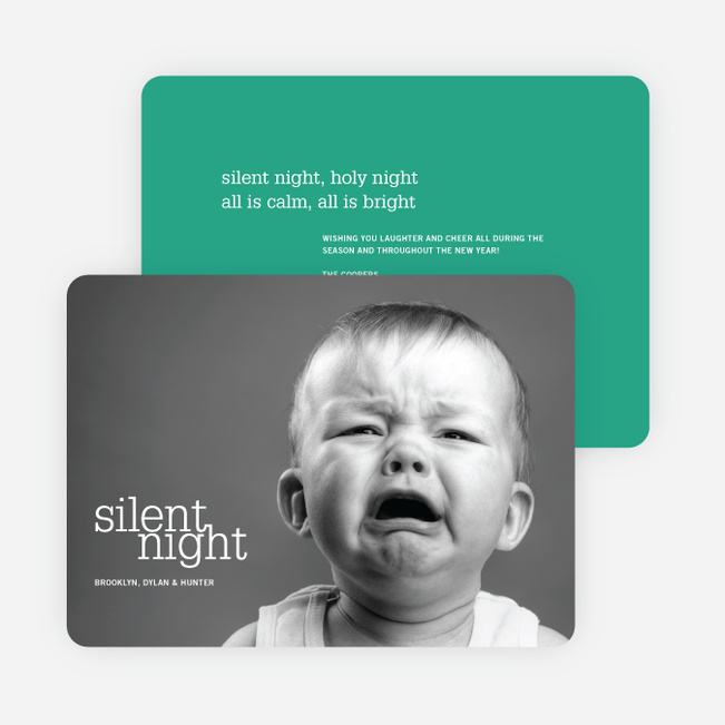 Not So Silent Night Cards - Green