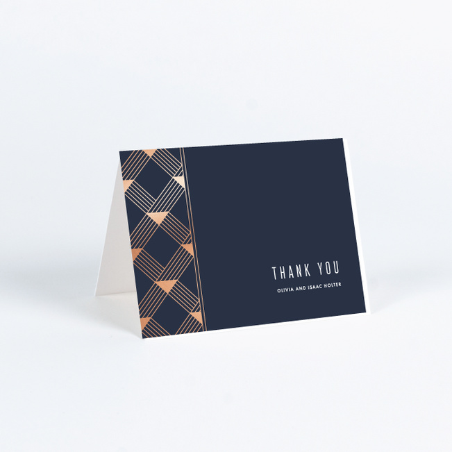 Love Angles Wedding Thank You Cards - Blue
