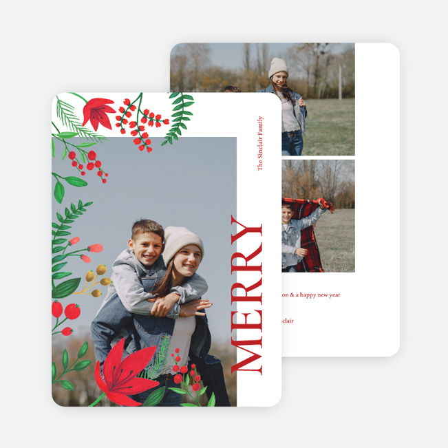 Merry Surroundings Holiday Cards and Invitations - Multi
