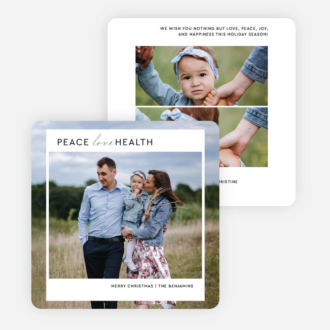Picture of Perfection Personalized Christmas Cards - Black