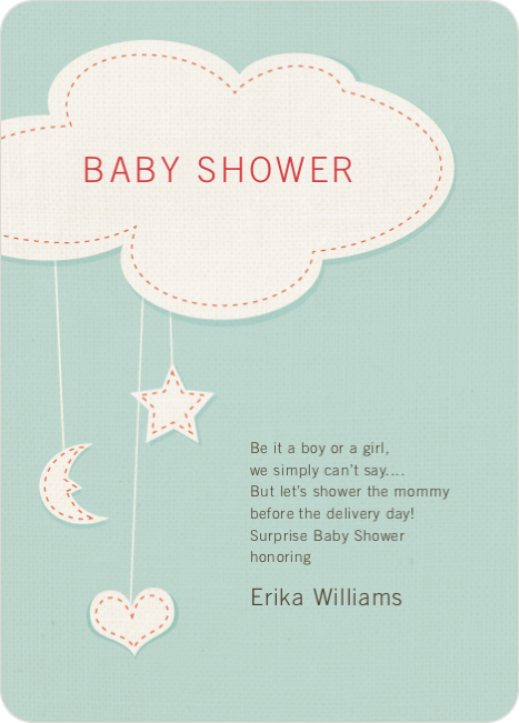 Handcrafted Mobile Baby Shower Invitations Paper Culture