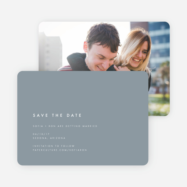 Postcard Inspired Save the Date Cards