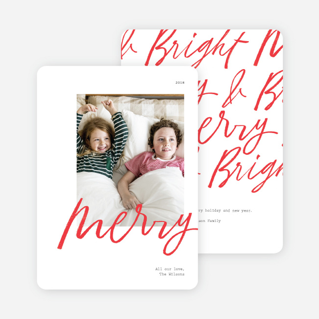 Merry All Around Christmas Photo Cards &amp; Holiday Photo Cards | Paper Culture