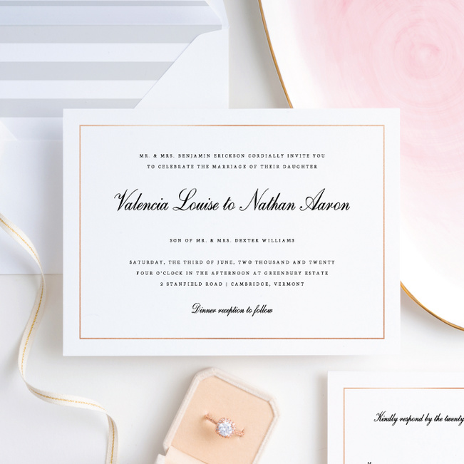 Classic Style Wedding Invitation Suites Paper Culture