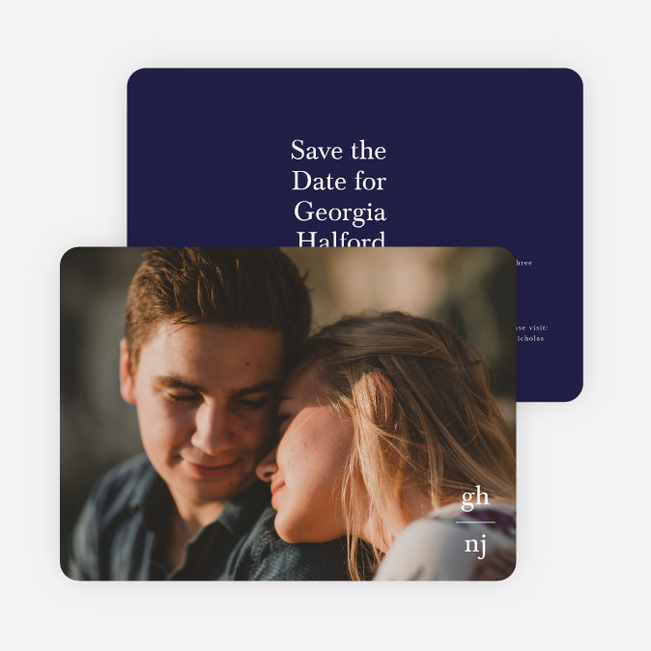 Postcard Inspired Save the Date Cards