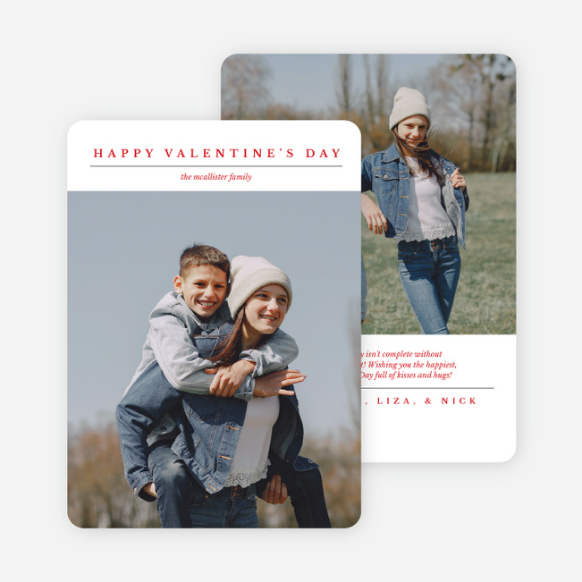 Captured by Love Valentine’s Day Cards - White