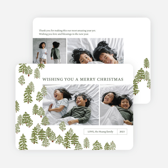 Season's Doodles Personalized Christmas Cards