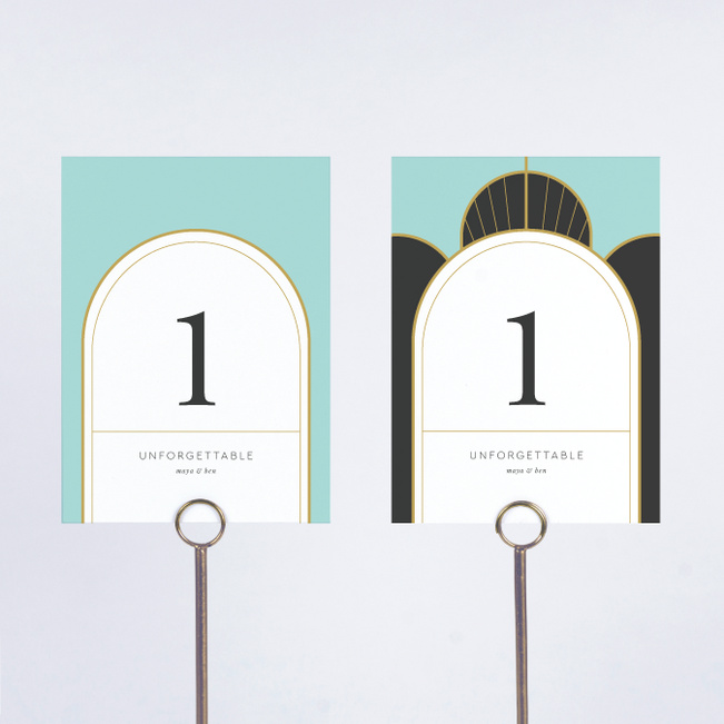  FUNOMOCYA 6pcs Wedding Cards Wedding Table Number