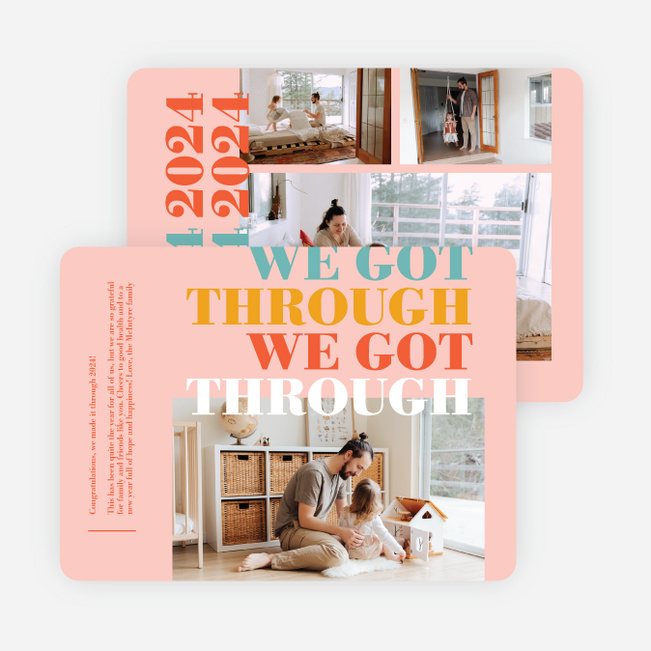 We Got Through Multi Photo Holiday Cards - Multi