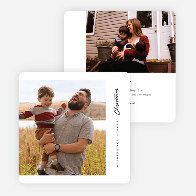 Classic Warmth Christmas Cards - White