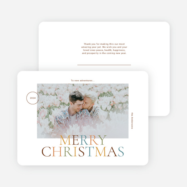 Festive Flourish Christmas Cards - Multi