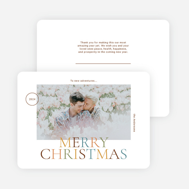 Festive Flourish Christmas Cards - Multi