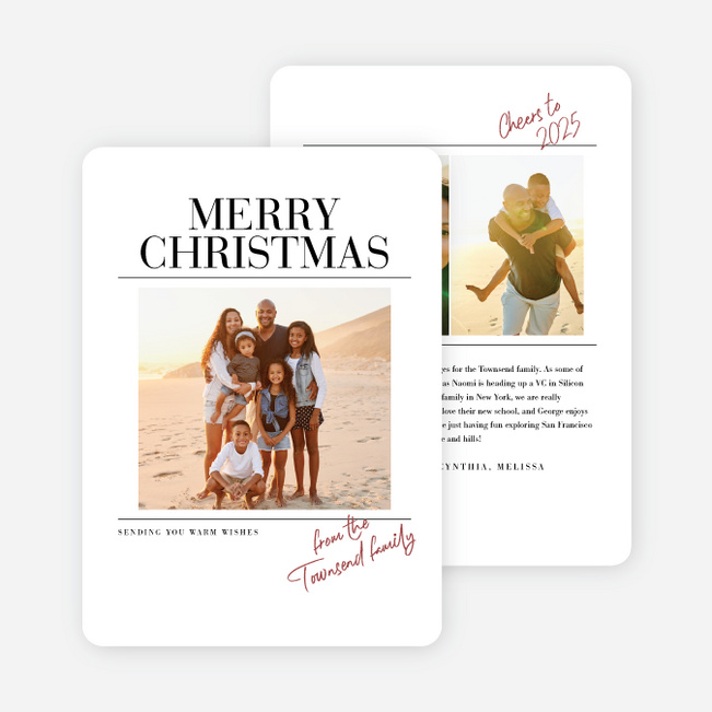 Extra Extra Christmas Cards - Red