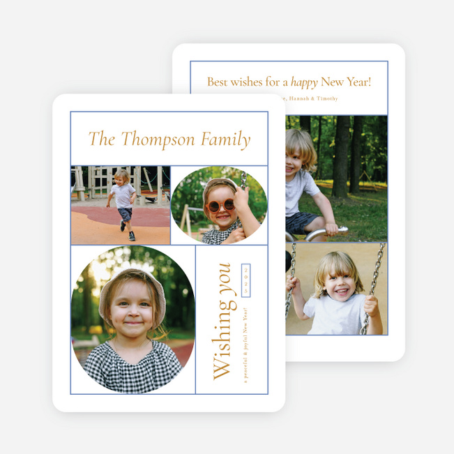 Harmony New Year Cards and Invitations - Yellow