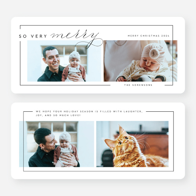 So Very Merry Christmas Cards - White