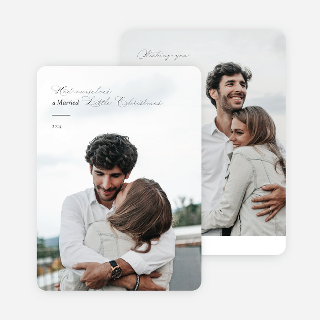 Marvelously Married Christmas Cards - Black