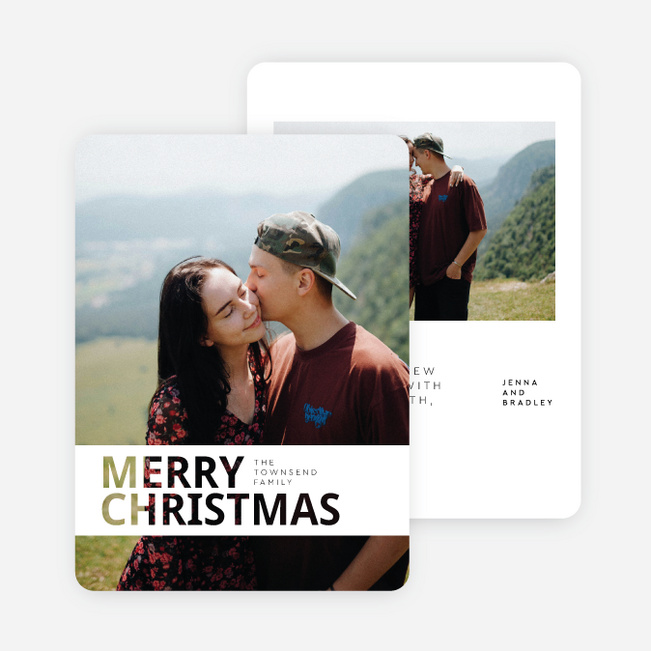 Just Us Christmas Cards - White