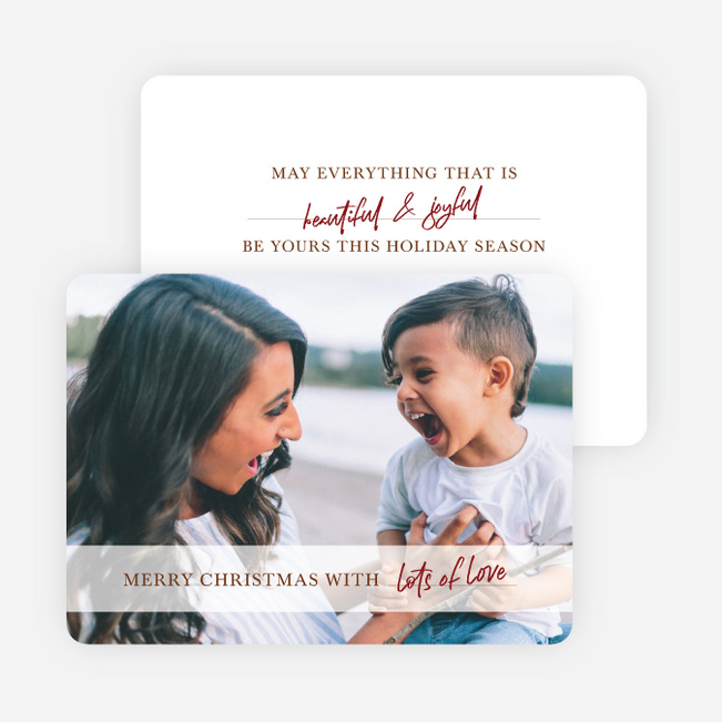 All We Want For You Christmas Cards - Red