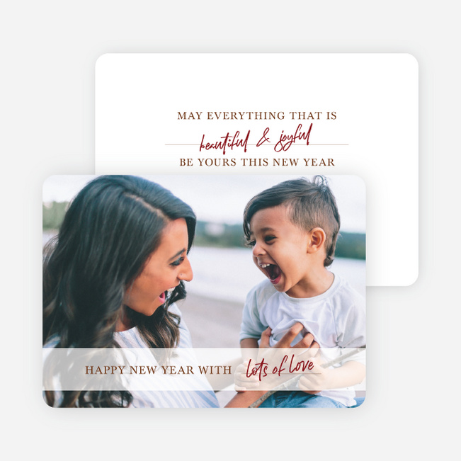 All We Want For You New Year Cards and Invitations - Red