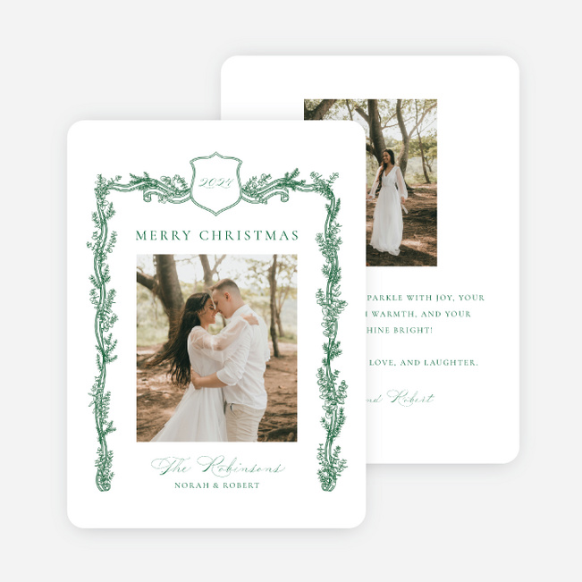 Fresh Eucalyptus Christmas Cards - Green