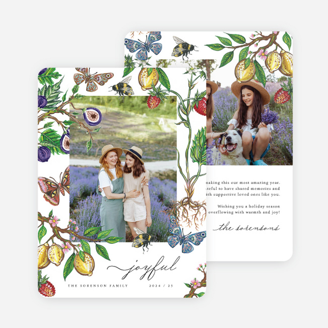 Botanical Wonderland Holiday Cards and Invitations - Multi