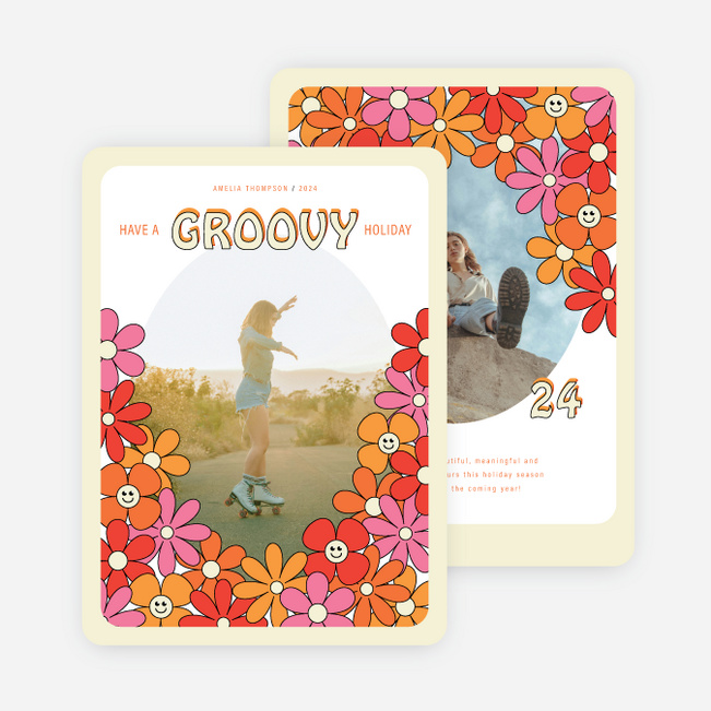 Groovy Greetings Holiday Cards and Invitations - Multi