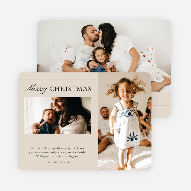 Tales of Tinsel Christmas Cards - Beige