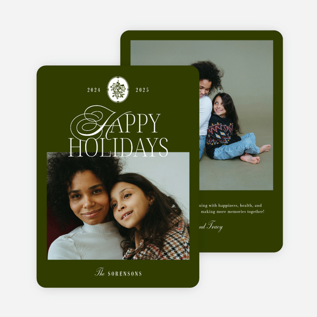 Whimsical Tales Holiday Cards and Invitations - Green