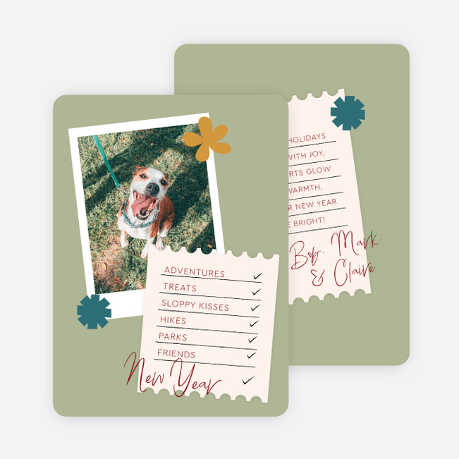 It’s All Pawsible Holiday Cards and Invitations - Green