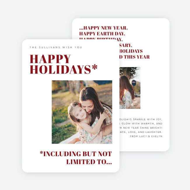 Best of Festivus Holiday Cards and Invitations - Red