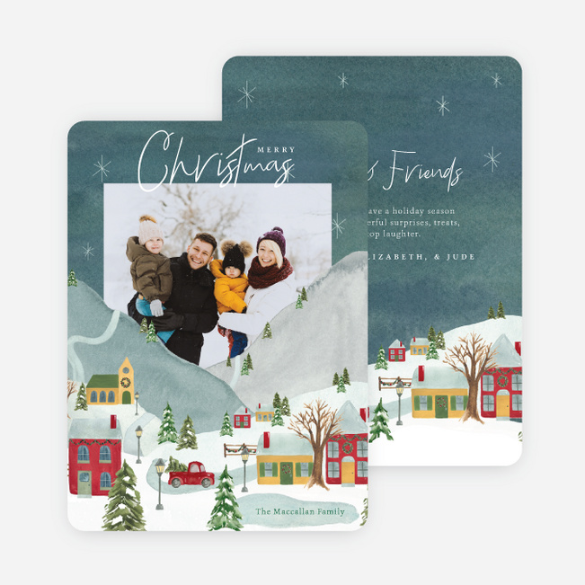 Mountain Merriment Christmas Cards - Multi